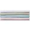 Giggle Baby - 2 Pack Organic small round end Pram/Crib sheets to fit mattress: up to 73cm x 30cm. Grey.