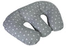 Cuddle Collection Twin Pillow Grey White Stars