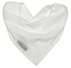 Silly Billyz - towel bandana bib White 0-2yrs.