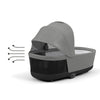 Cybex Priam Lux Carry Cot Mirage Grey / dark grey