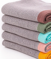 Giggle Baby - Organic Cotton Pram Blanket - Grey / Pink Trim 90x70cm.