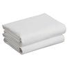 Two pack Cot Jersey Fitted Sheets White 60x120cm