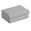 Two pack Cot Jersey Fitted Sheets Grey 60x120cm