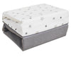 Magical stars grey cot fitted sheets (60 x 120 cm) 2 pack