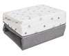 Magical stars grey cotbed fitted sheets