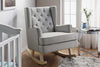 Nested Soothe Easy Chair with Footstool - Grey