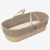 Little Green Sheep - Moses Basket and Walnut Rocking Stand Bundle - Knitted Truffle