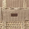 Little Green Sheep - Moses Basket and Walnut Rocking Stand Bundle - Knitted Truffle