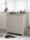 Celeste Dresser with changer. Cashmere/Gray ash
