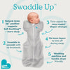 Love To Dream Swaddle Up Small (8-13lbs)  1.0TOG White Rainbow Dream