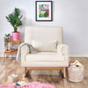 Gaia Serena Rocking/Feeding chair Chalk Boucle - Oak Legs