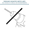 BabyDan Asta True Pressure Safety Gate White 73.5-79.6Cm