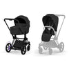 Cybex ePriam Comfort Matt Black incl. Foldable Carry Cot Sepia Black/black