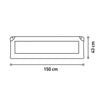 Asalvo Grey Stars Bed Rail 150cm