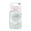 Tommee Tippee 2 X 0-6M Everyday silicone Soother assorted