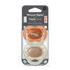 Tommee Tippee 2 X 0-6M Night Silicone soother assorted