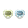 Tommee Tippee 2 X 0-6M Night Silicone soother assorted