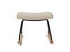 Nested Roma nursing chair and footstool - Natural boucle