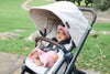 Uppababy Vista V3 Stroller Ada - Sandstone Melange - Carbon Frame/Chestnut Leather