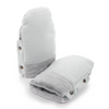 Egg Handmuffs Houndstooth Silver