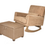 Gaia Serena Rocking/Feeding chair with footstool