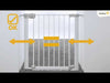 Safety1st. - Securtech auto close metal gate white