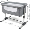 Babylo Snuggle Cuddle Co-Sleeper Grey Melange