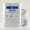 DK Super Blanket - Recycled Cotton Cellular/Satin trim 130x150cm White/pink