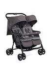 Joie Aire Twin Stroller including 2 Footmuffs Dark Pewter